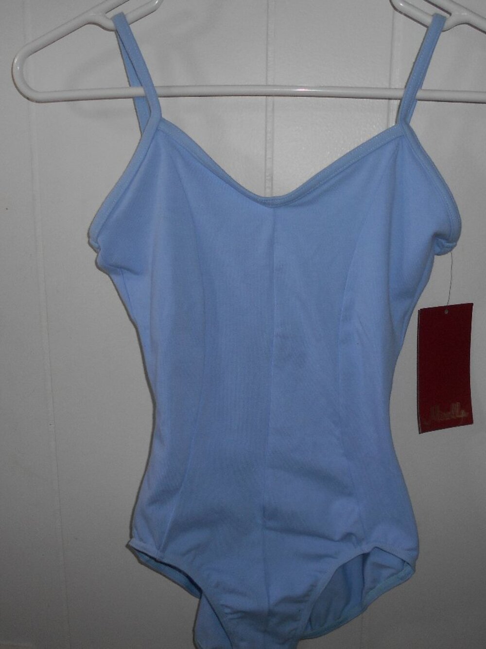 Light Blue Seamed Camisole Leotard- Small Adult- NWT